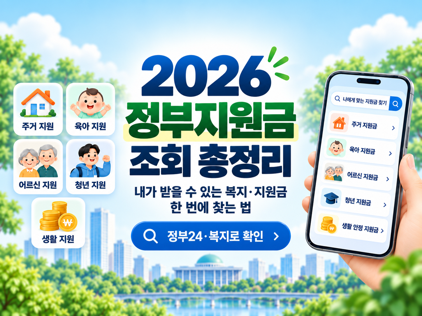 2026 정부지원금 조회 총정리｜내가 받을 수 있는 복지·지원금 한 번에 찾는 법